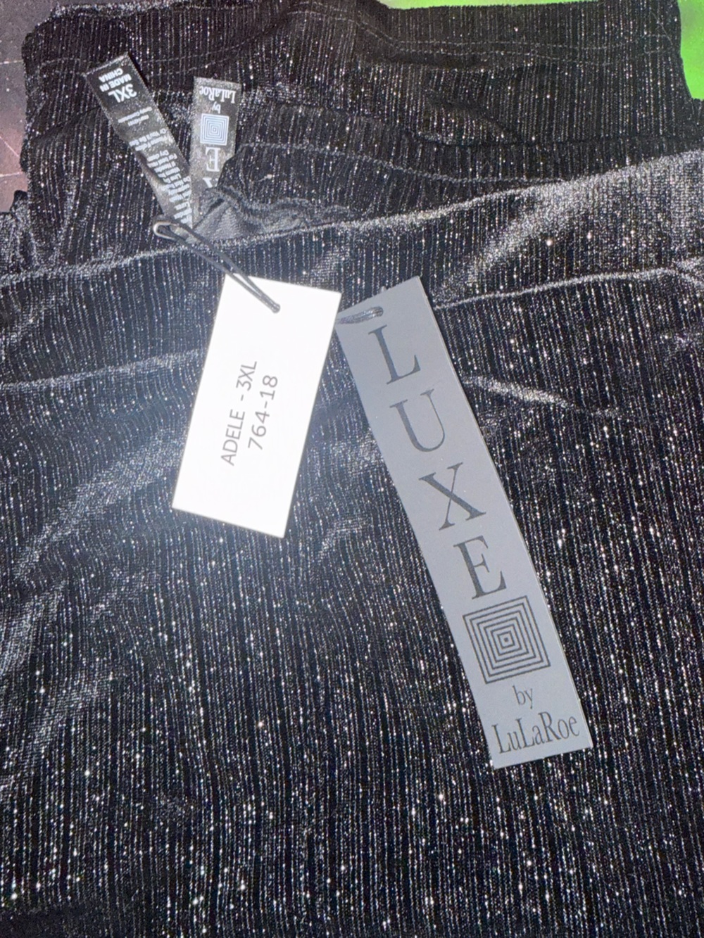LuLaRoe Adele Metallic Black pant